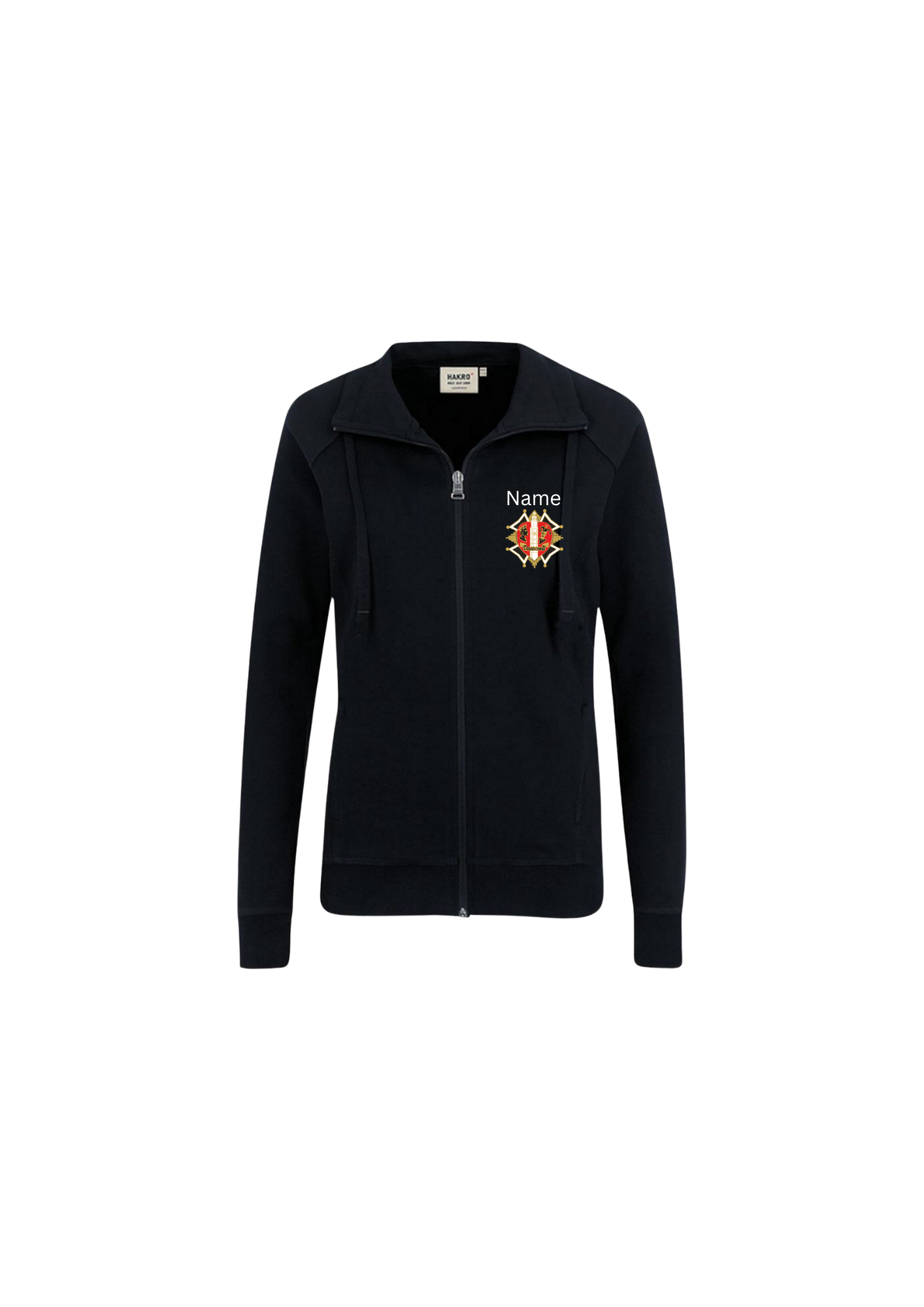 Damen Sweatjacke mit Kragen Hakro