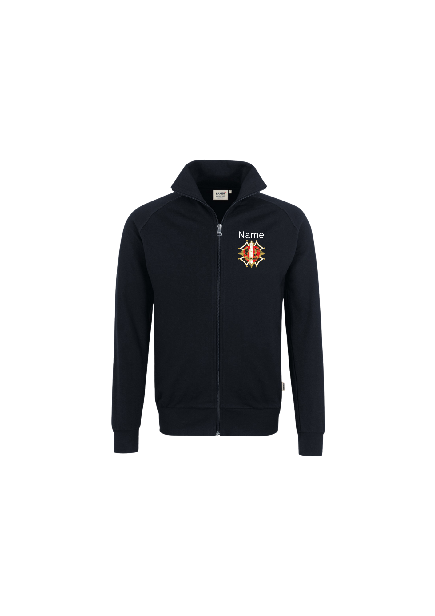 Herren Sweatjacke mit Kragen Hakro